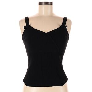 Black Bow Knit Camisole Top